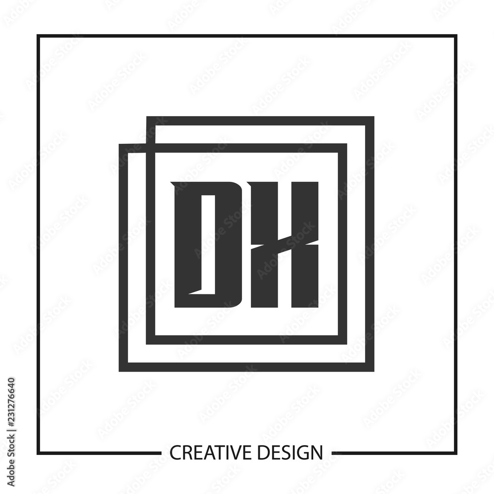 Obraz premium Initial Letter DX Logo Template Design Vector Illustration