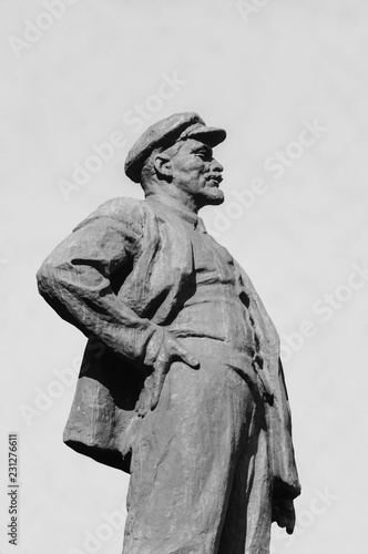 Sculpture of Lenin, the leader of Communism photo