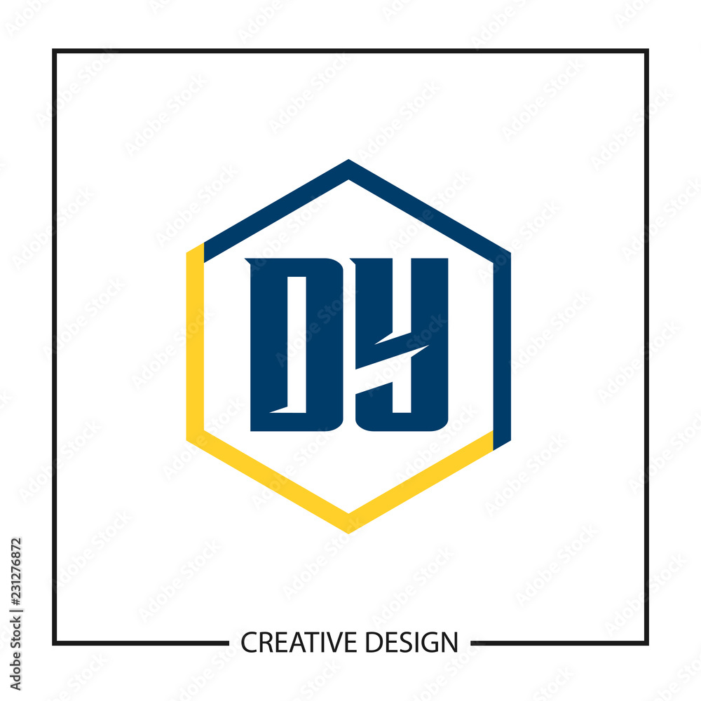 Initial Letter DY Logo Template Design Vector Illustration Initial Letter DY Logo Template Design Vector Illustration