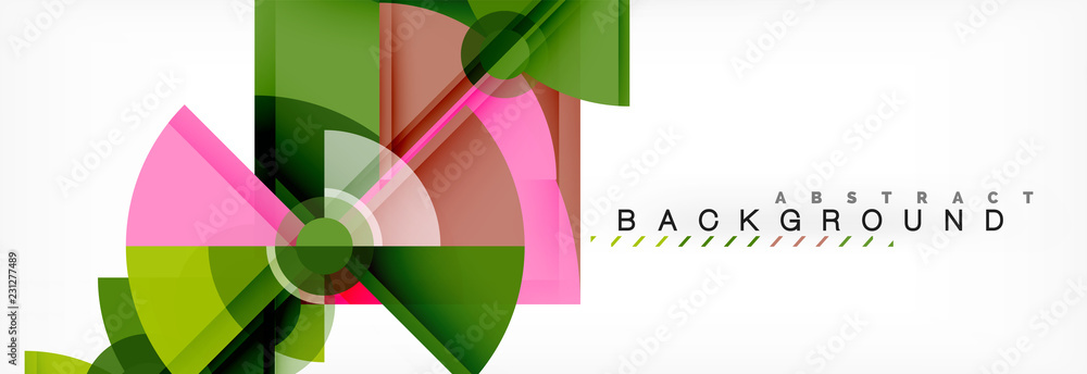 Trendy circles composition geometric background Trendy circles composition geometric background