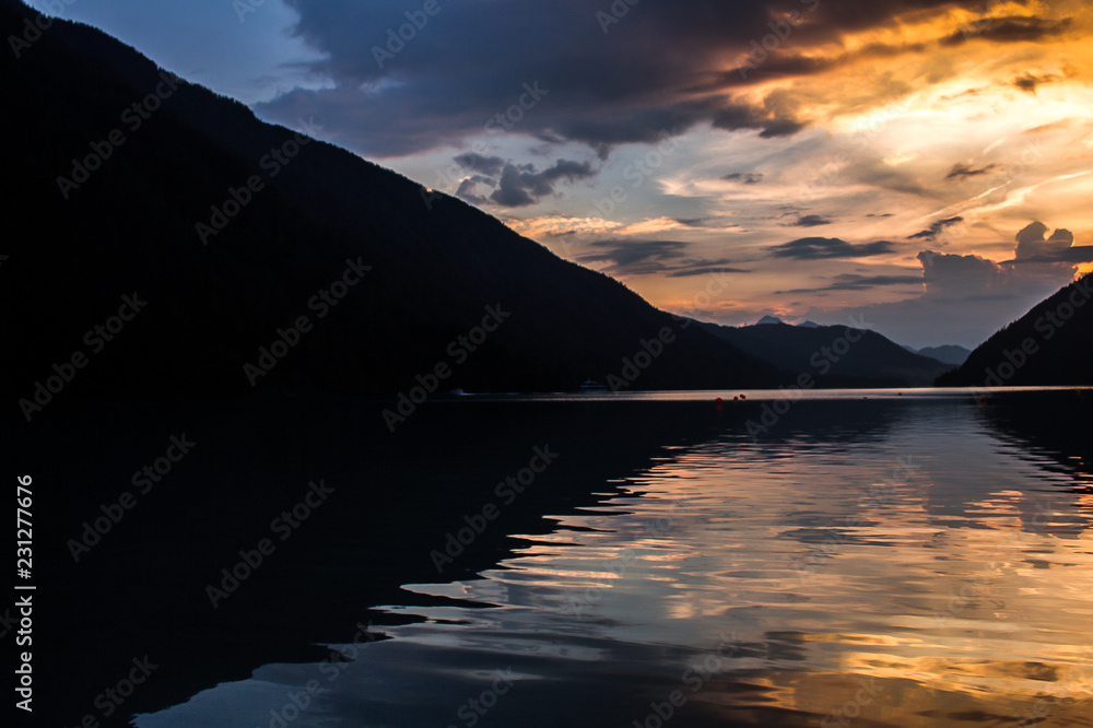 Lake Weissensee in Austria