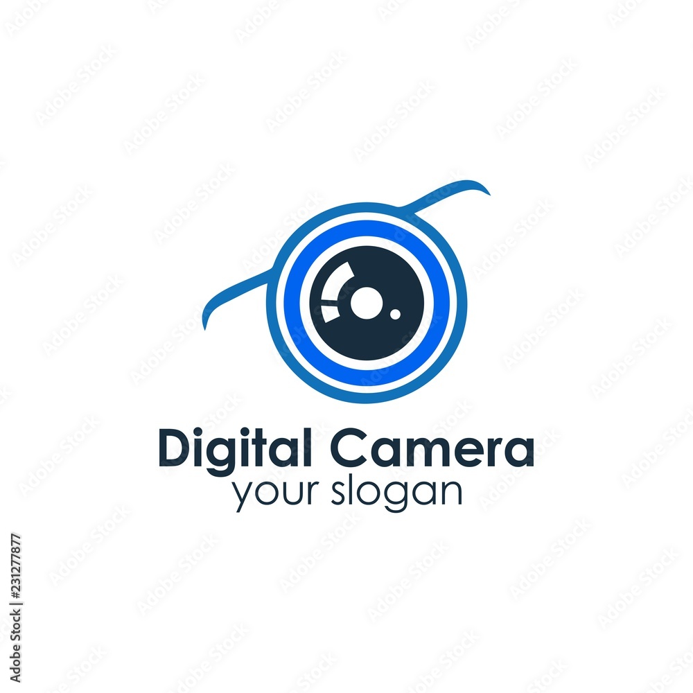 Obraz premium digital camera logo design