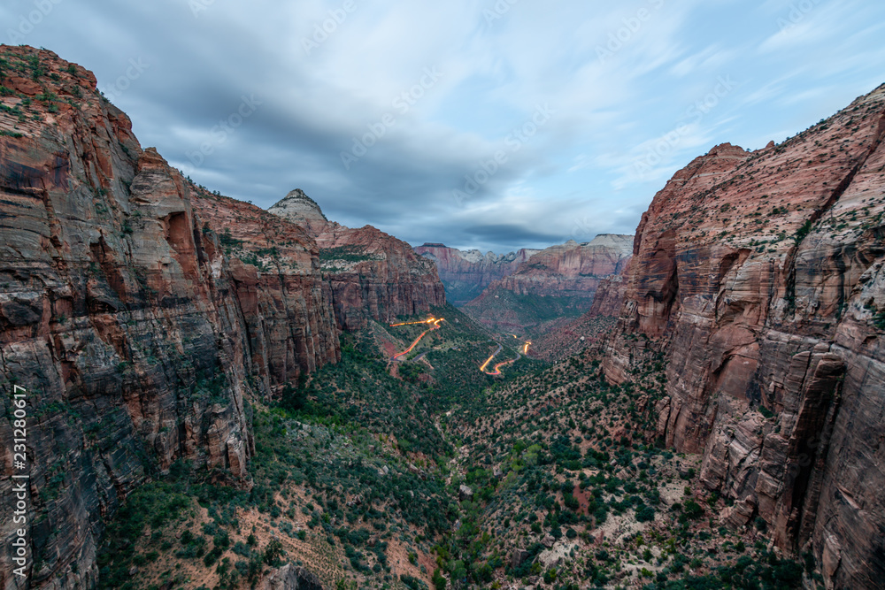 The Canyon Overlook at Dawn