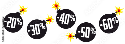 Pourcentages sur bombe