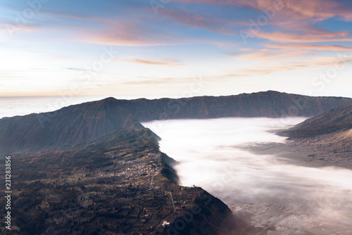 The sunrise of the Bromo volcano © Vink Fan