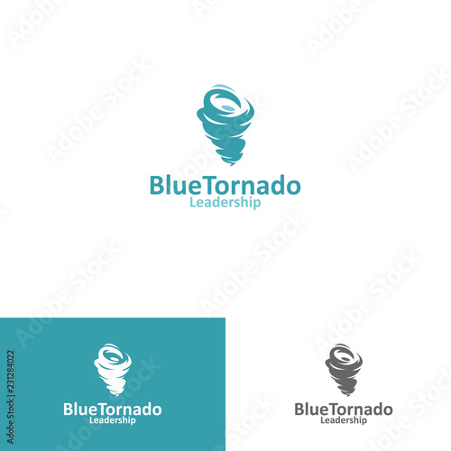 blue tornado logotype
