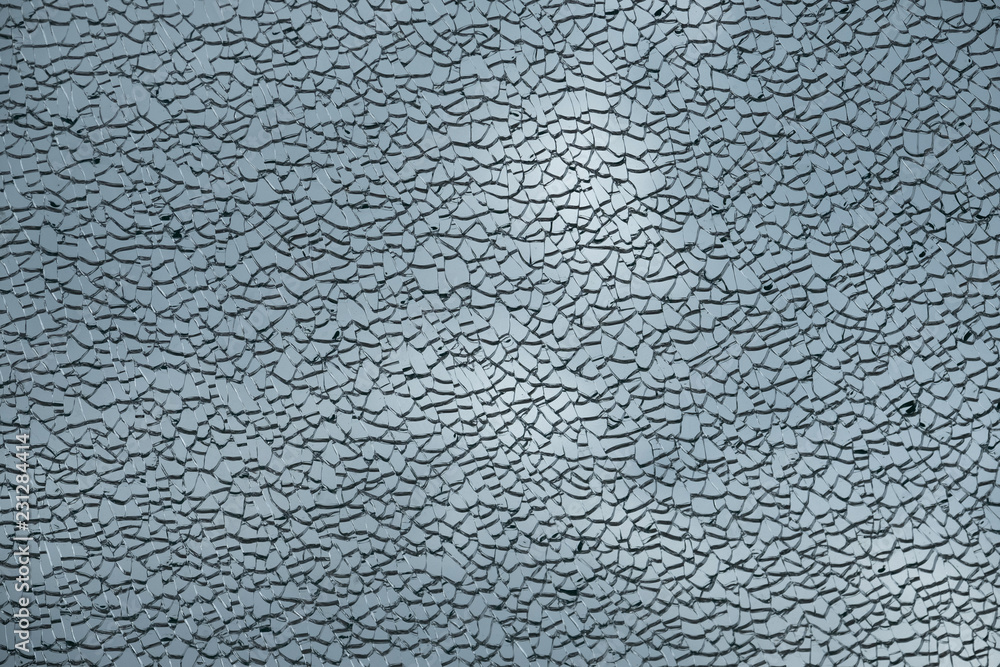 Cloth broken into small pieces of glass. Cloth broken into small pieces of glass.