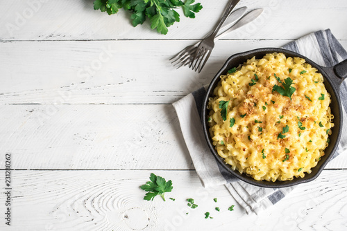 Obraz na płótnie Mac and cheese baked pasta
