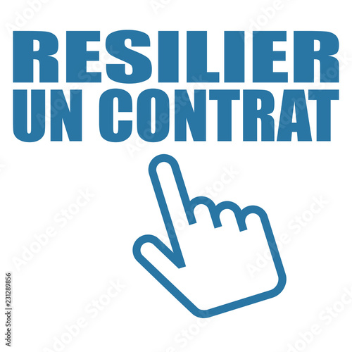 Logo résilier un contrat.