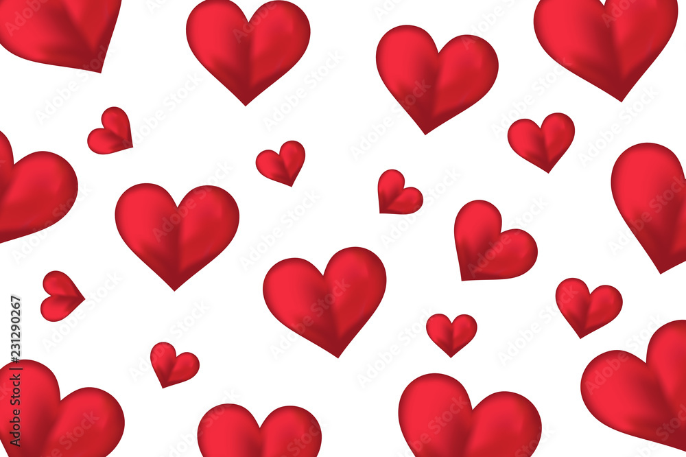 Valentine Day greeting card template, design with red heart, valentine day celebration concept Valentine Day greeting card template, design with red heart, valentine day celebration concept