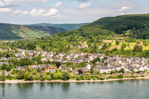 famous popular Wine Village of Boppard at Rhine River,middle Rhine Valley