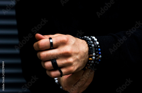  Men's bracelet on hand
