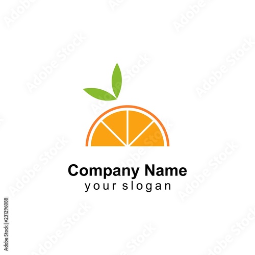orange logo template