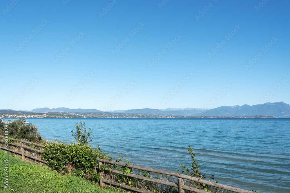Garda lake coast, Italy.