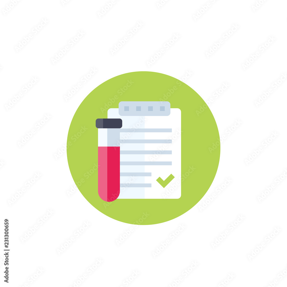 blood test result vector icon blood test result vector icon