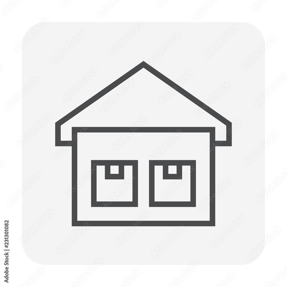 warehouse icon black warehouse icon black
