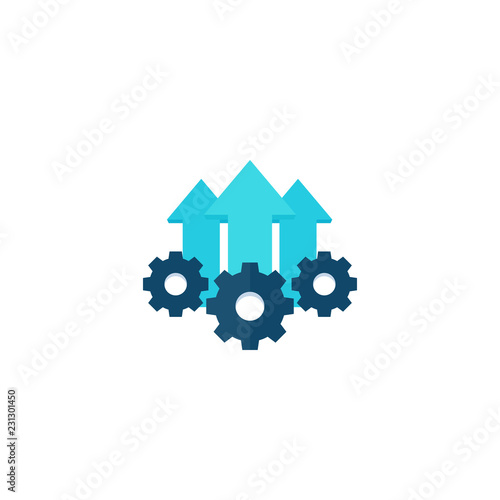 Operational excellence, production growth icon