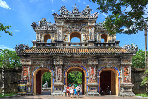 views on the royal palace in hue vietnam