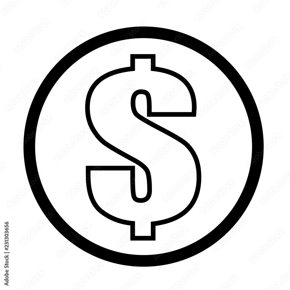 outline dollar icon on white background. flat style. dollar icon for your web site design, logo, app, UI. money line icon. money cash sign. outline dollar icon on white background. flat style. dollar icon for your web site design, logo, app, UI. money line icon. money cash sign.