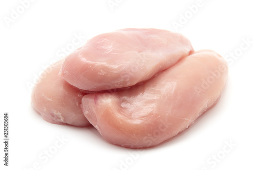 Raw chicken breast fillets