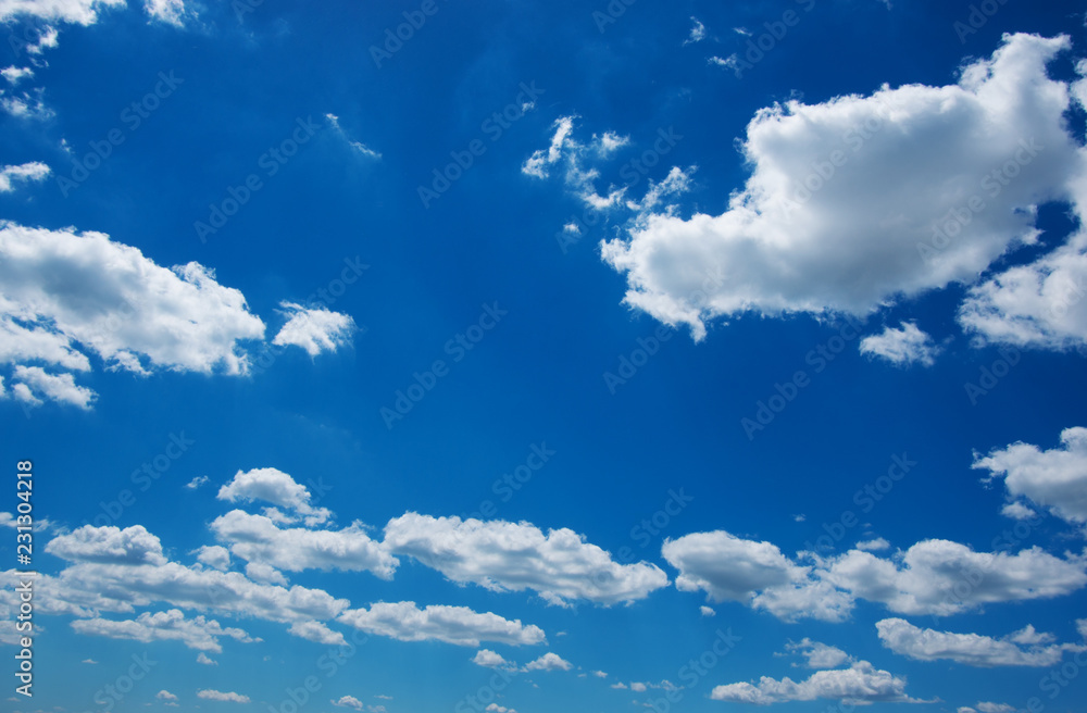 White clouds in blue sky. White clouds in blue sky.