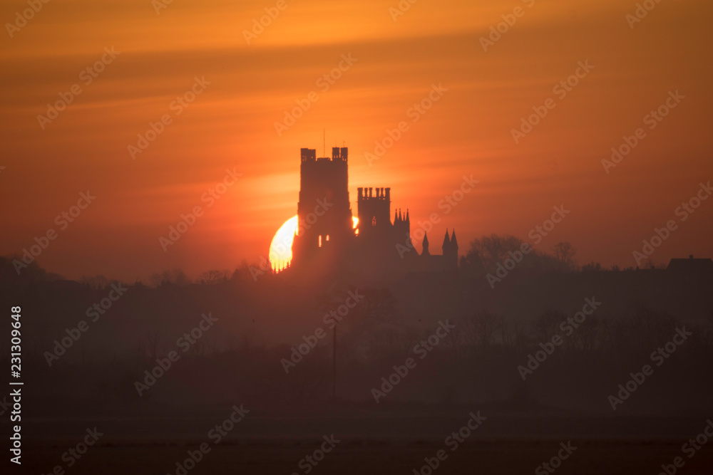 Dawn over Ely, 21st March 2018