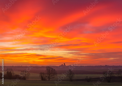 Sunrise over Ely, 2nd January 2018 © Andrew
