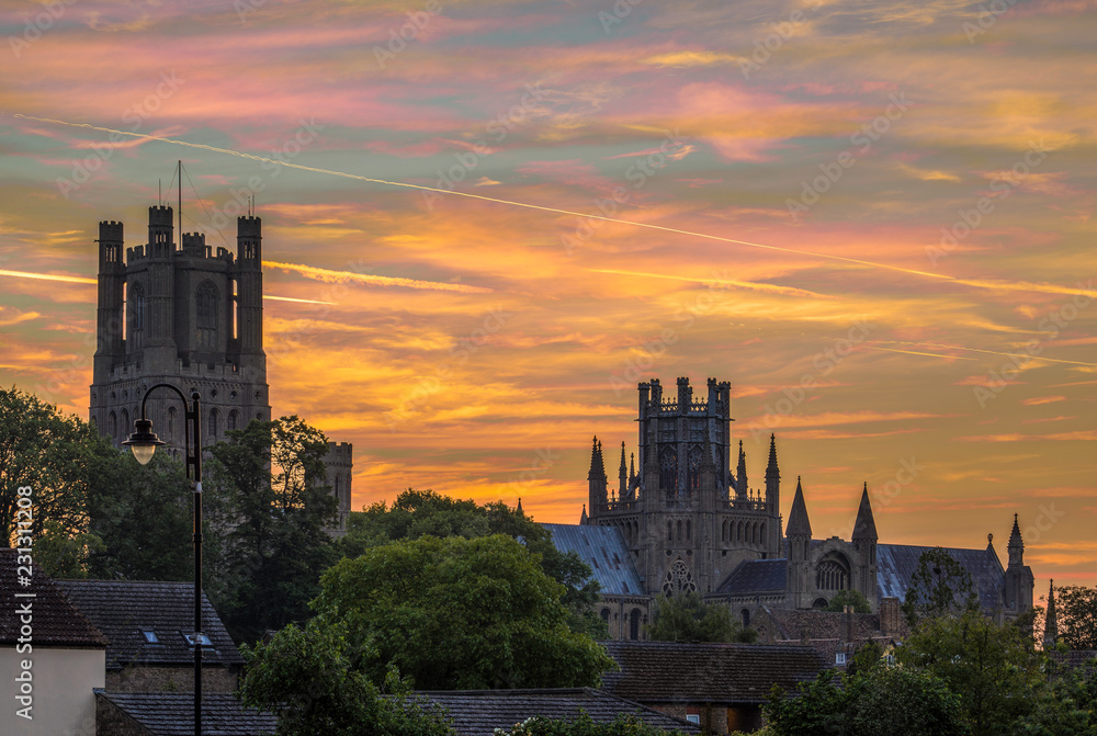 Dawn over Ely Cathedral