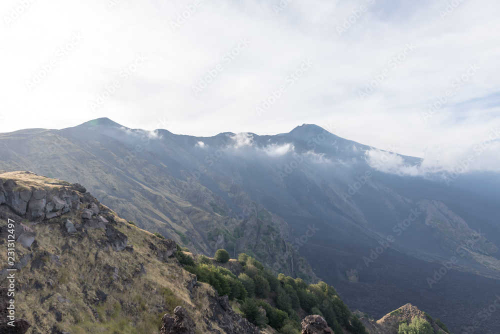 Etna landscape Catania Sicily Italy