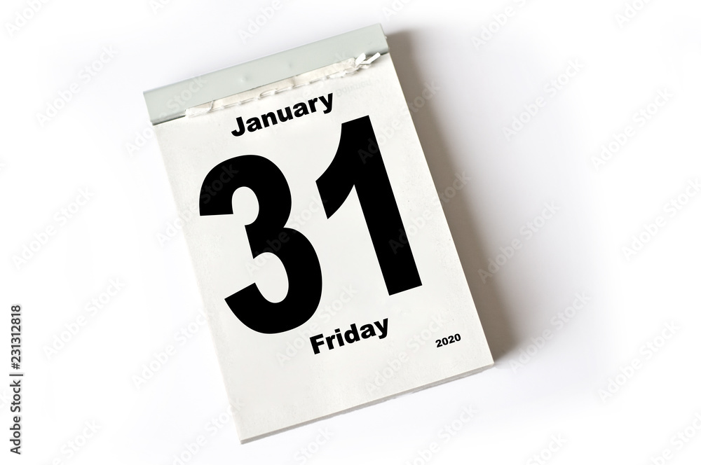 31. January 2020 31. January 2020