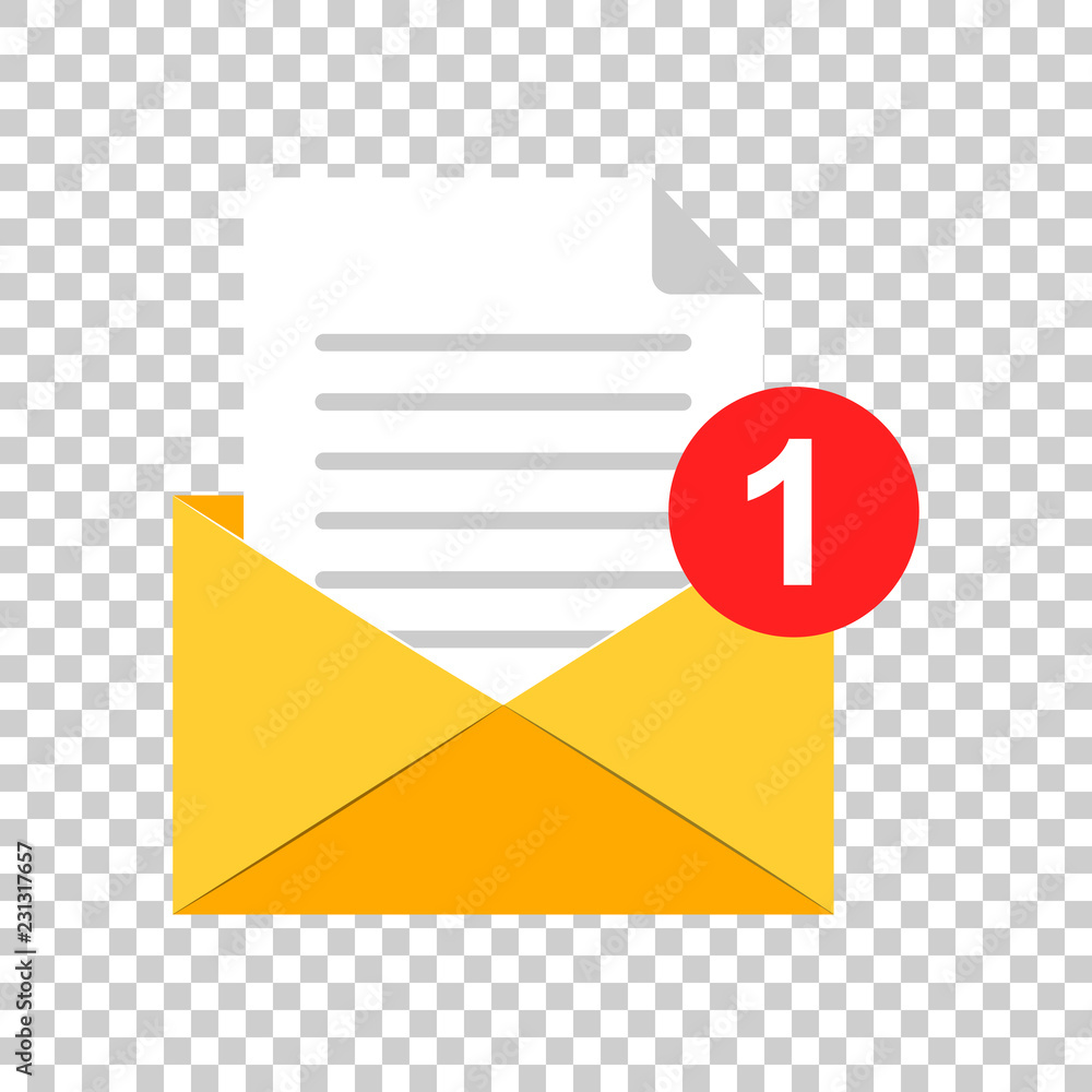 Mail envelope icon in flat style. Email message vector illustration on isolated background. Mailbox e-mail business concept. Mail envelope icon in flat style. Email message vector illustration on isolated background. Mailbox e-mail business concept.