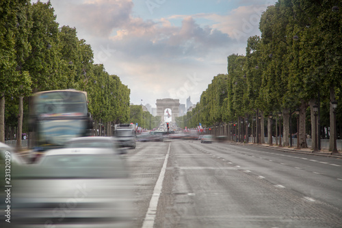 triumphal arch on the Champs Elysées