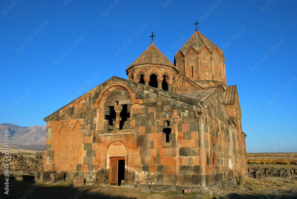 The Hovhannavank Monastery in Ohanavan, Aragatsotn Province, Armenia