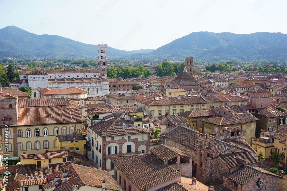 Stadtansicht von Lucca