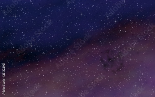 Fototapeta Naklejka Na Ścianę i Meble -  Colorful and beautiful space background. Outer space. Starry outer space texture. 3D illustration
