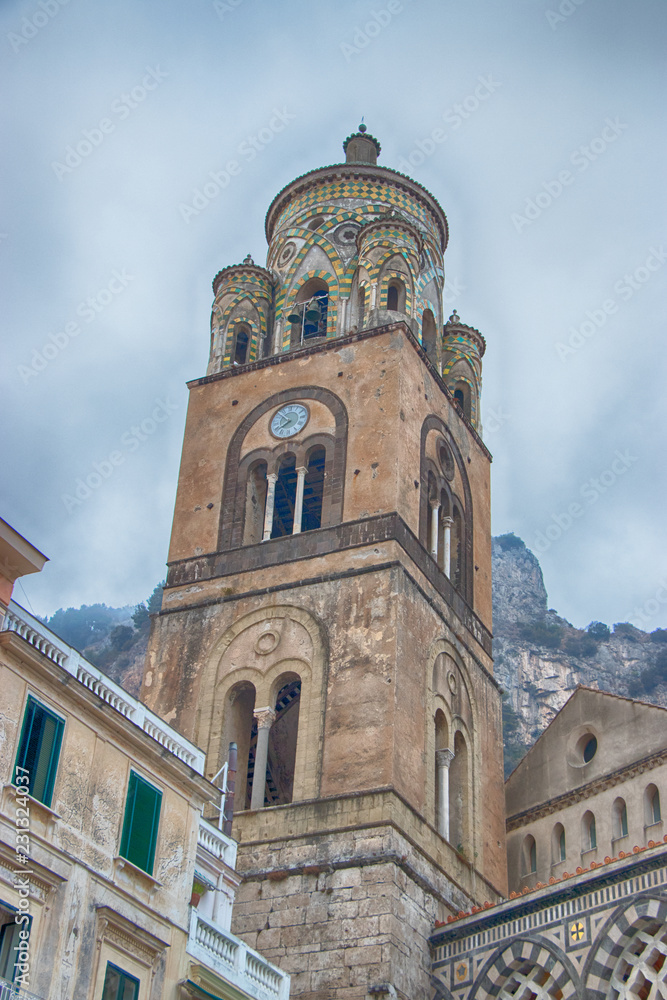 Campanile Cattedrale di Sant'Andrea, Amalfi, Amalfi Coast, Italy