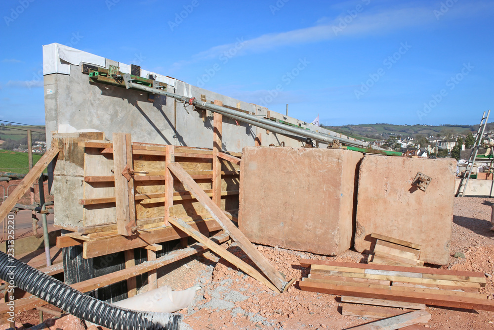 Fototapeta premium Road bridge under construction