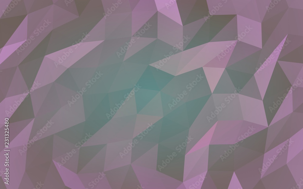 Obraz premium Abstract triangle geometrical purple background. Geometric origami style with gradient. 3D illustration