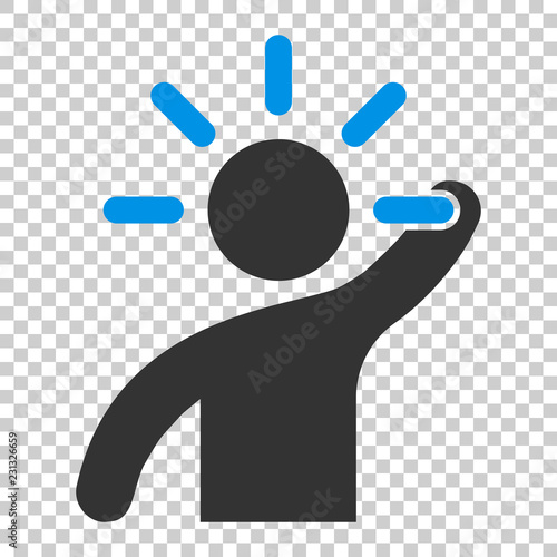 Mind people icon in flat style. Human frustration vector illustration on isolated background. Mind thinking business concept.