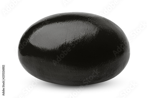 olive black isolated on white background, clipping path, full depth of field © grey