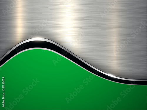 Elegant metallic background, silver green