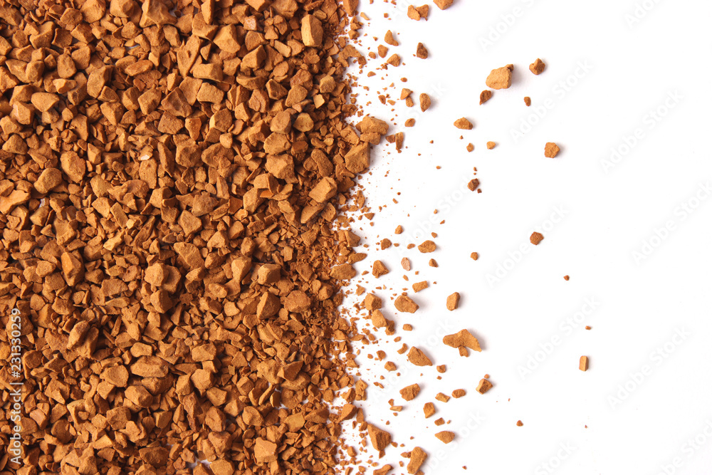 instant coffee isolated on white background. Coffee, coffee drink. instant coffee isolated on white background. Coffee, coffee drink.