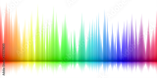 Color sound wave background illustration