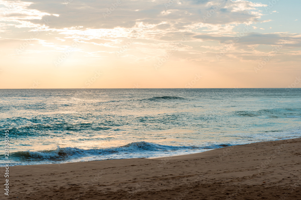 sunset on the coast of the Indian Ocean