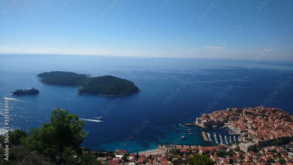 Vue de Dubrovnik en Croatie