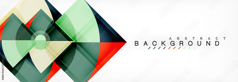 Triangles and circle geometric background Triangles and circle geometric background