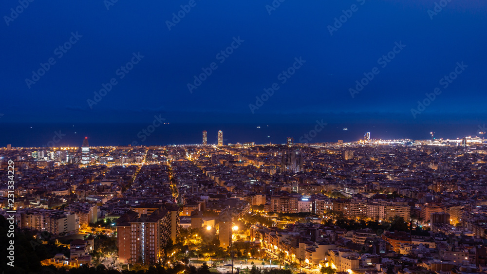 バルセロナの夜景