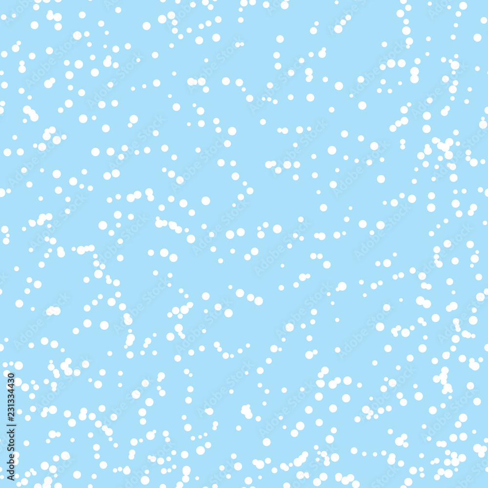 Seamless Pattern. Sky and Snowflakes Seamless Pattern. Sky and Snowflakes