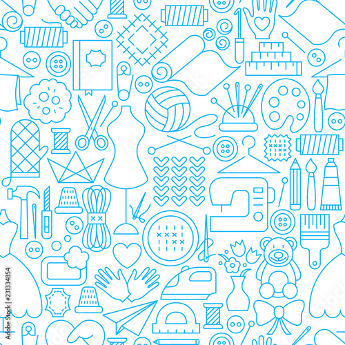 Handmade Line Seamless Pattern