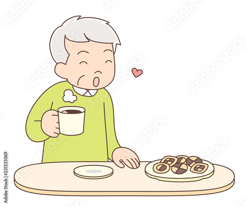 コーヒー_おじいちゃん1